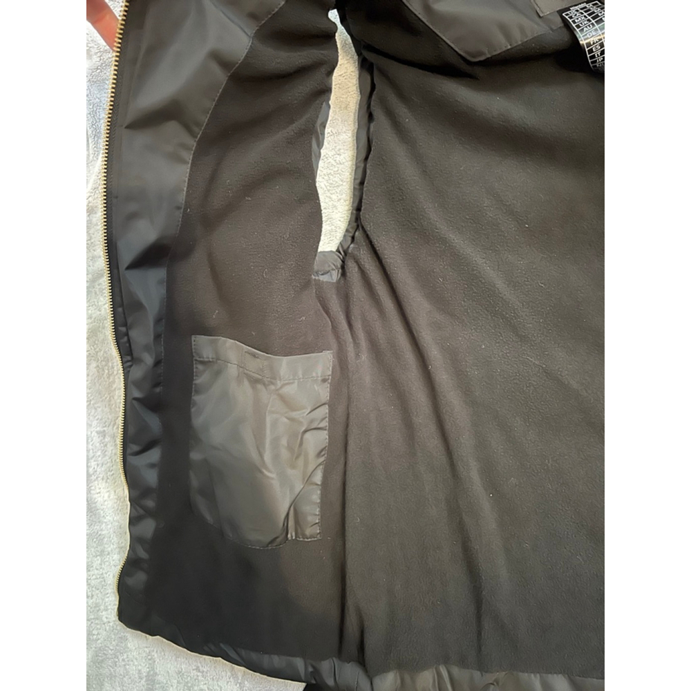 Women's Wantdo Black Puffer Vest with Gold Zippers M - Picture 10 of 11